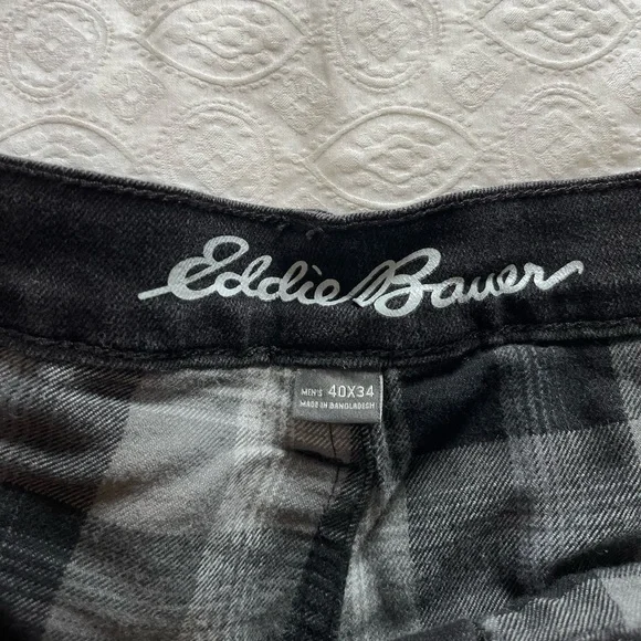 Men's Eddie Bauer black lined jeans size 40x34 - Picture 8 of 13